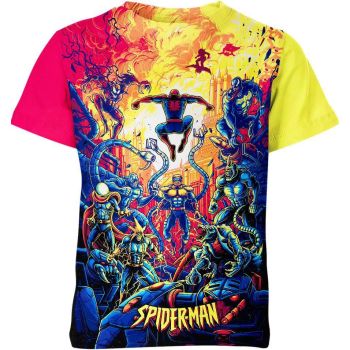 Spectacular Spider-man Man Hero T-Shirt: Vibrant in Purple, Symbolizing Uniqueness