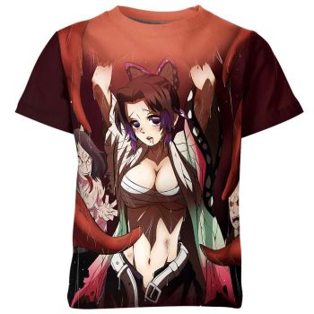 Kocho Shinobu From Demon Slayer Shirt - Earthy Brown