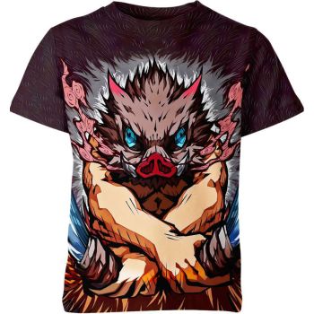 Inosuke Hashibira from Demon Slayer Shirt - Earthy Woodland Spirit!