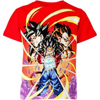 Fiery Fusion Son Goku x Vegeta Gogeta Shirt