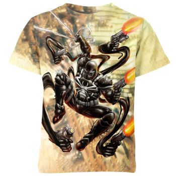 Time-Traveled Symbiote: Yellow Venom  Hero Shirt - A Retro And Vintage  Tee
