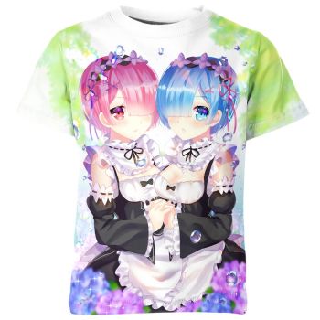 Twin Enchantresses: Rem and Ram From Re Zero Shirt