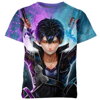 Kirito's Duality - Enigmatic Sword Art Online Multicolored Shirt