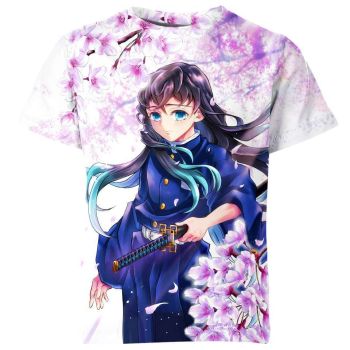 Mysterious Purple Muichiro Tokito From Demon Slayer Shirt