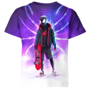 Regal Purple Spider-man Man Hero T-Shirt: Elegance and Style for the Noble Avenger