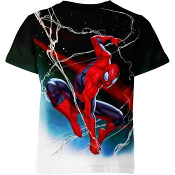 Dark Black Spider-man Man Comic T-Shirt: Nostalgic and Timeless