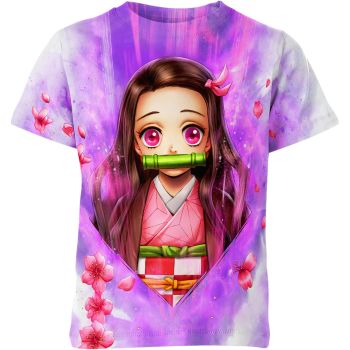 Mystical Purple Nezuko Kamado from Demon Slayer Shirt