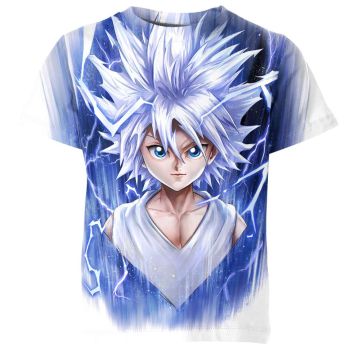 Nen-Infused Blue - Killua Zoldyck From Hunter X Hunter Shirt in Blue