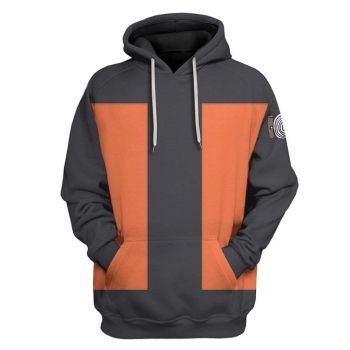 Fashion Black Orange Symmetry Pattern Indians Hoodie
