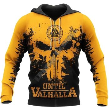 Popular And Vintage Yellow Alphabet Pattern Tattoos Hoodie