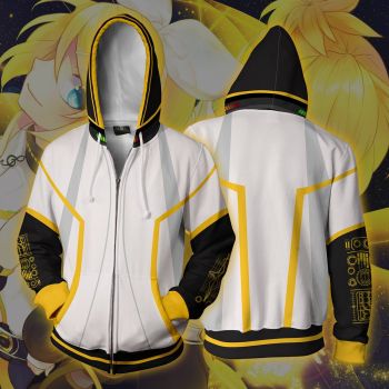 Kingdom Hearts   Zip Up White Hoodie