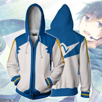  Kaito Hoodies &#8211; Zip Up Blue Hoodie