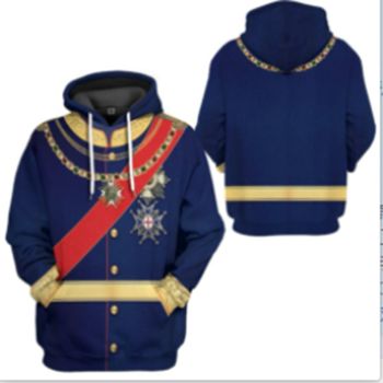  Precious And Gorgeous Blue Dog Pattern Animals Hoodie