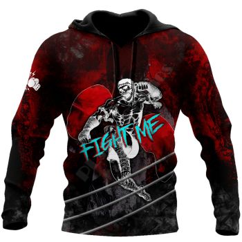 Popular And Vintage Red Fist Pattern Halloween Hoodie