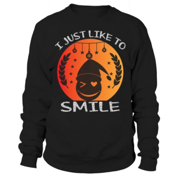 I just want to smile Christmas Sweatshirt