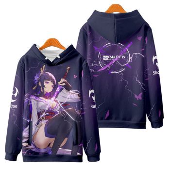 Versatile Genshin Impact Raiden Shogun Anime Hoodie