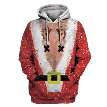  Gorgeous Red Deer Pattern Christmas Hoodie