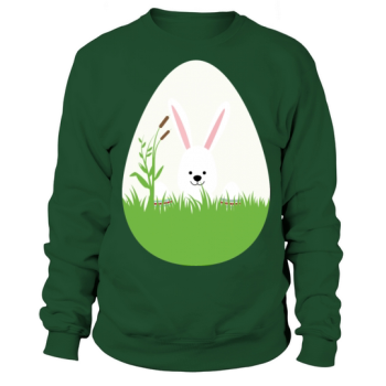 Easter Bunny on Easter Egg Sweatshirt