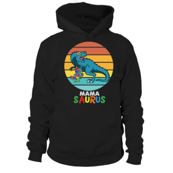 Mamasaurus Rex Dinosaur Mom Hoodies