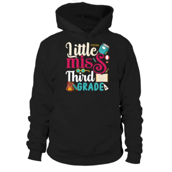 Kids Little Miss Third Grade Back To School Hoodies