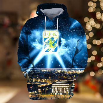 Loose Blue Lighting Pattern Lighting Hoodie