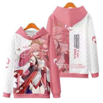 Chic Genshin Impact Yae Miko Anime Hoodie