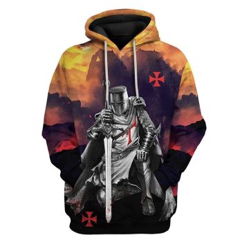 Vintage  Colorful Sword Pattern Indians Hoodie