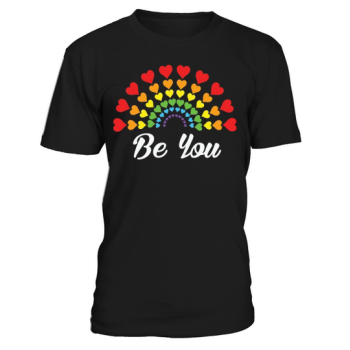 LGBTQ Be You Rainbow Heart