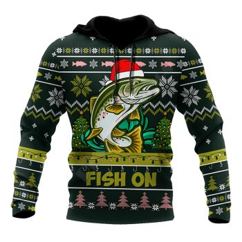 Popular Green Alligator Pattern Christmas Hoodie