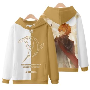 Brown Generous Genshin Impact Tartaglia Anime Hoodie