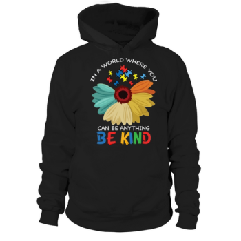 Autism Be Kind Flower Autism Hoodies