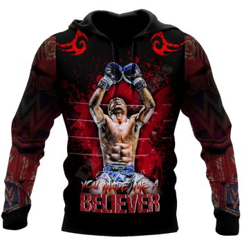Cute And Loose Red Fist Pattern Halloween Hoodie