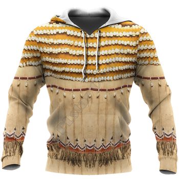 Precious And Cute Brown Tassels Pattern Indians Hoodie