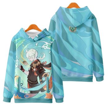 Charming Genshin Impact Kaedehara Kazuha Anime Hoodie