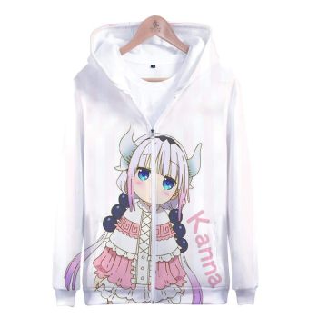 Xiaolin&#8217;s Dragon Maid 3D Printed Zipper Hoodie