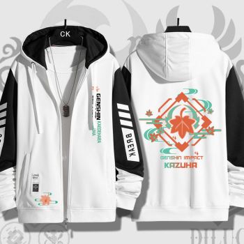 Classic Genshin Impact Kaedehara Kazuha Anime Zip-Up Hoodie