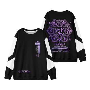 Versatile Genshin Impact Cyno Animation Purple Sweatershirt