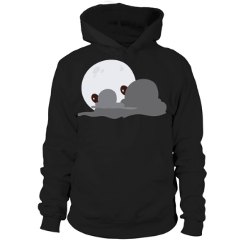 Full Moon with Clouds Halloween 2022 Hoodie