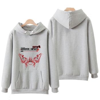 Versatile Genshin Impact Hu Tao Grey Hoodie