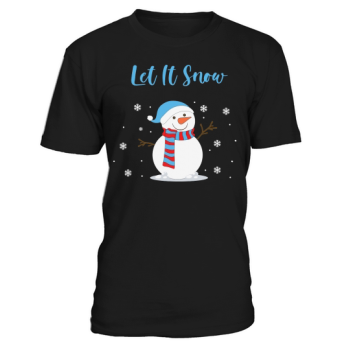 Snowman Let It Snow Christmas