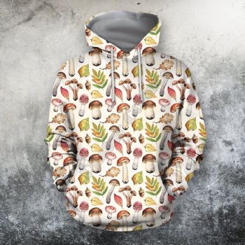  Gorgeous Colorful Mushroom Pattern Mushroom Hoodie