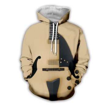 Pretty Yellow Strings Pattern Music Hoodie