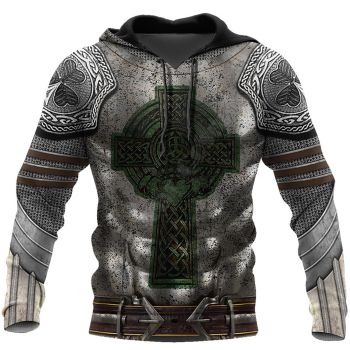 Temperament Black Crosses Pattern Armor Hoodie
