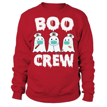 Boo Crew Nurse Halloween Ghost Costume Sweatshirt