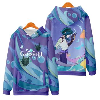 Simple Genshin Impact Xiao Anime Hoodie
