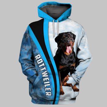 Pretty And Vintage  Blue White Horse Pattern Animals Hoodie