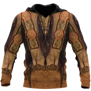 Popular Brown Tassels Pattern Indians Hoodie