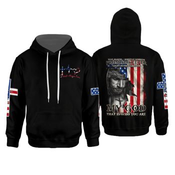  Street Black Crosses Alphabet Headshot Pattern Jesus Hoodie