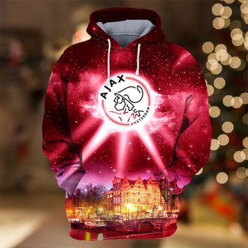 Street Style Red Lighting Pattern Lighting Hoodie