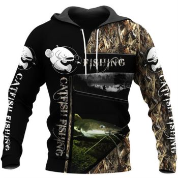 Generous And Beautiful Black Blue Fish Pattern Animals Hoodie